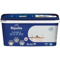 Verf muren, houtwerk, plafonds, radiatoren - RIPOLIN - Keuken en badkamer - 2 L - Muisgrijs