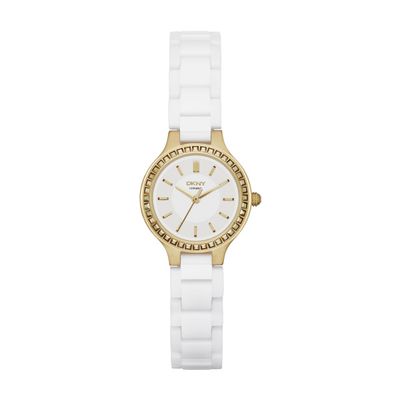 DKNY horlogeband NY2250 Keramiek Wit