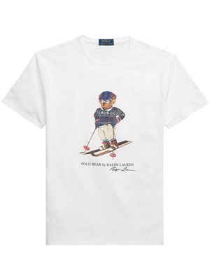 Polo Ralph Lauren Katoenen T-shirt met teddybeerprint - Wit