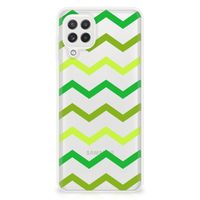 Samsung Galaxy A22 4G | M22 TPU bumper Zigzag Groen - thumbnail