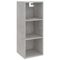 The Living Store Wandkast Serene - Woonkamermeubel - 34.5 x 32.5 x 90 cm - Betongrijs