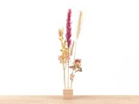 Wooden Dried flower stand - S - Flowers and Herbs + Dried Floral Arrangement