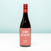 Wijnfles Jij Bent De Liefste - Rood (Merlot)