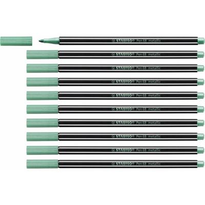 Markeerstiften Stabilo Pen 68 metallic (10 Onderdelen)
