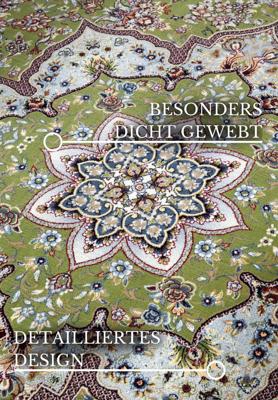 Hanse Home - Villeroy & Boch 1870 Short Pile Rug Etienne Green Cream - 190x285 cm