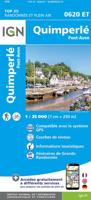Wandelkaart - Topografische kaart 0620ET Quimperlé, Pont-Aven, Tregunc, Bannalec, Clohars-Carnoët | IGN - Institut Géographique National