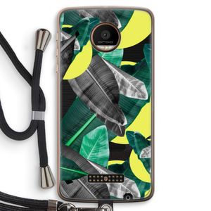 Fantasie jungle: Motorola Moto Z Force Transparant Hoesje met koord