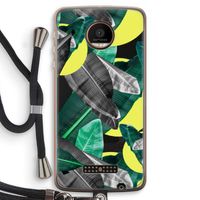 Fantasie jungle: Motorola Moto Z Force Transparant Hoesje met koord