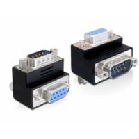 Delock 65267 Serieel Adapter [1x D-sub stekker 9-polig - 1x D-sub bus 9-polig] Zwart