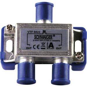 Schwaiger VTF8822 Kabel-TV verdeler 2-voudig 5 - 1000 MHz