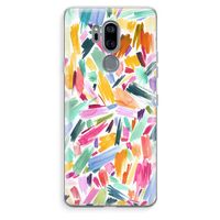 Watercolor Brushstrokes: LG G7 Thinq Transparant Hoesje