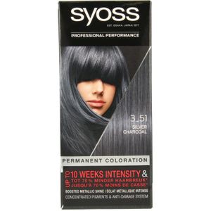 Syoss Color baseline 3.51 silver charcoal haarverf (1 Set)