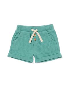 HEMA Baby Korte Broek Mousseline Groen (groen)