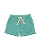 HEMA Baby Korte Broek Mousseline Groen (groen)