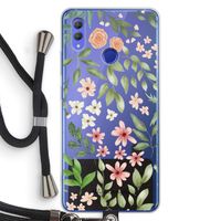 Botanical sweet flower heaven: Honor Note 10 Transparant Hoesje met koord