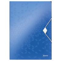 Elastomap leitz wow a4 3 klep pp blauw | 10 stuks