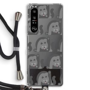 Cats: Sony Xperia 1 III Transparant Hoesje met koord