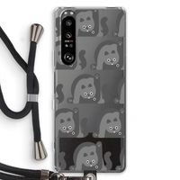 Cats: Sony Xperia 1 III Transparant Hoesje met koord