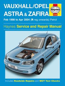 Haynes Werkplaatshandboek Vauxhall/Opel Astra & Zafira benzine (Feb 1998 - Apr. 2004) 3758