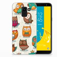Samsung Galaxy J6 2018 | TPU Hoesje | Vrolijke Uilen Samsung Galaxy J6 2018 | TPU Hoesje | Vrolijke Uilen