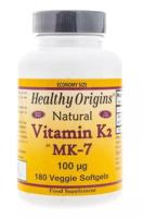 Natural Vitamin K2 as MK-7 100 mcg (180 Veggie Softgels) - Healthy Origins Natural Vitamin K2 as MK-7 100 mcg (180 Veggie Softgels) - Healthy Origins