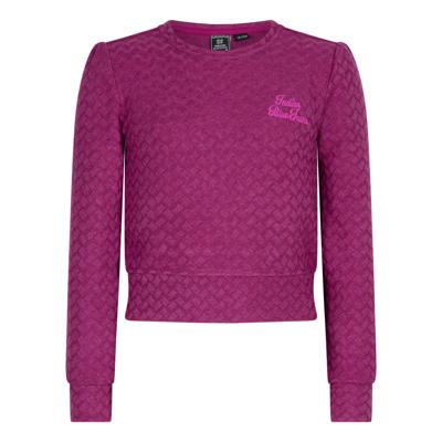 T-shirt LS Structure Berry Pink
