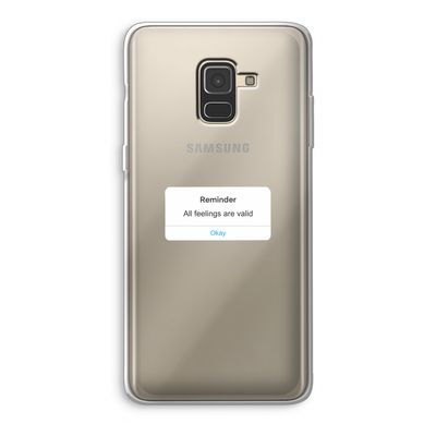 Reminder: Samsung Galaxy A8 (2018) Transparant Hoesje