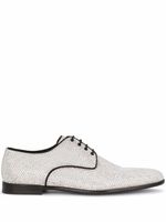Dolce & Gabbana derbies à ornements strassés - Argent