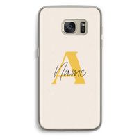 Amber Script: Samsung Galaxy S7 Transparant Hoesje