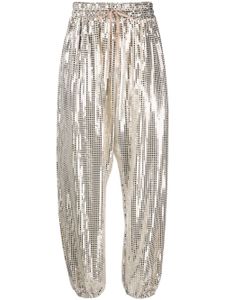 The New Arrivals Ilkyaz Ozel pantalon Tamara à sequins - Argent