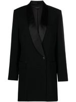 rag & bone robe Femi en crêpe - Noir