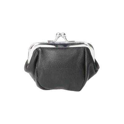Leather Design Klein Beugel Beursje Zwart