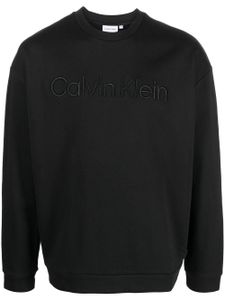 Calvin Klein sweat à logo brodé - Noir