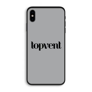 Topvent Grijs Zwart: iPhone XS Biologisch afbreekbaar hoesje