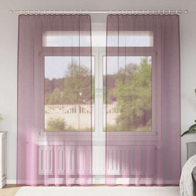 Gordijnen met lussen 2 st 140x245 cm paars