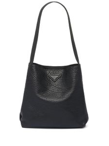 Prada sac cabas en cuir grainé - Noir