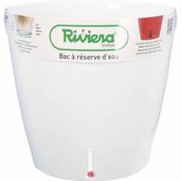 Bloempot Riviera Wit Cirkelvormig