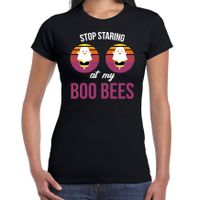 Stop staring at my boo bees halloween verkleed t-shirt zwart voor dames