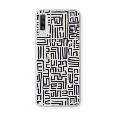 Moroccan Print: Samsung Galaxy A70 Transparant Hoesje
