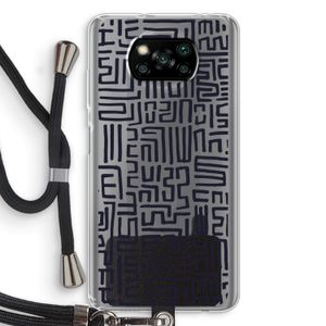 Moroccan Print: Xiaomi Poco X3 NFC Transparant Hoesje met koord