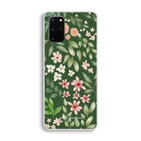 Botanical green sweet flower heaven: Samsung Galaxy S20 Plus Transparant Hoesje