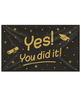 XXL Gevelvlag Yes You Did It! (150x90cm)