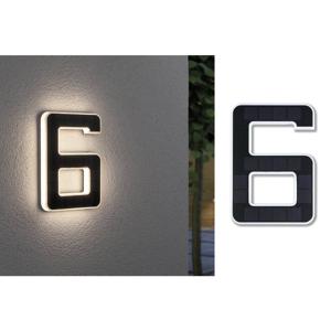 Paulmann 79847 4000870798478 Huisnummerlamp op zonne-energie Energielabel: G (A - G) 0.20 W Warmwit Zwart