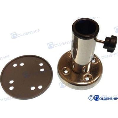 Astas de bandera y bases GS73310 - BASE RECTA ACERO INOX.
