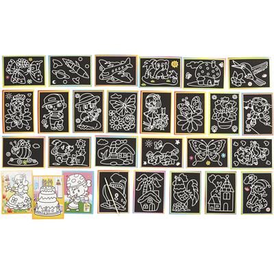 Creativ Company Krasplaatjes, afm 9x12 cm, 96 div/ 1 doos