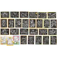 Creativ Company Krasplaatjes, afm 9x12 cm, 96 div/ 1 doos Creativ Company Krasplaatjes, afm 9x12 cm, 96 div/ 1 doos