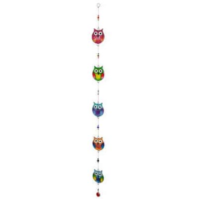 Raamdecoratie Uilen Multicolor