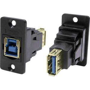 Adapter, Bus, inbouw USB-bus type A - USB-bus type B CP30606NX Cliff 1 stuk(s)