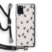 Miauw: Samsung Galaxy A31 Transparant Hoesje met koord