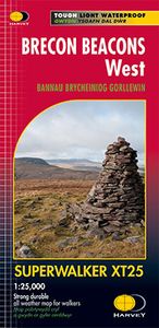 Wandelkaart Brecon Beacons West | Harvey Maps